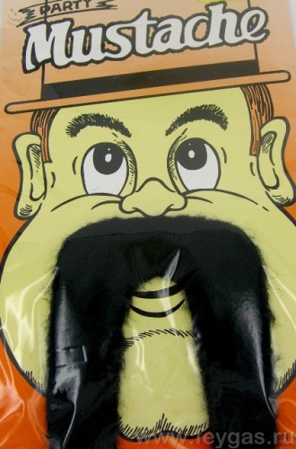 Усы свисающие черные, синтетическое волокно, размер 13*3 см Усы свисающие черные, синтетическое волокно, размер 13*3 см