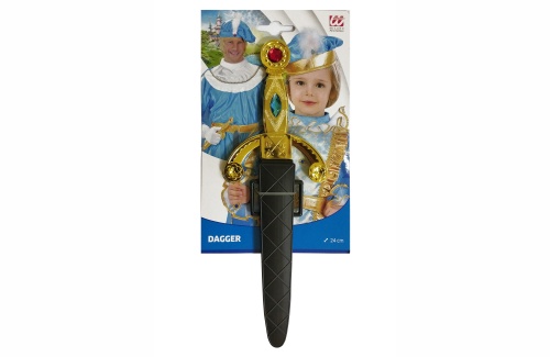 Кинжал в ножнах 7003P, черный пластик, длина 26 см Кинжал в ножнах 7003P, черный пластик, длина 26 см