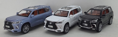 Машина ДЖИП LEXUS LX570 DIE-CAST 1900-15, масштаб 1:24, металлическая 20х7,5х7,5 см 8шт/уп фото 2