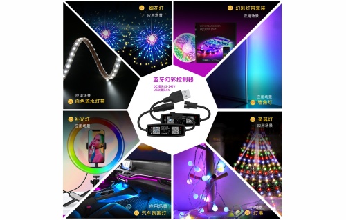 Контроллер Bluetooth, RGB, 3PIN, Огонек OG-LDL43 LED, DC 12-24В фото 6