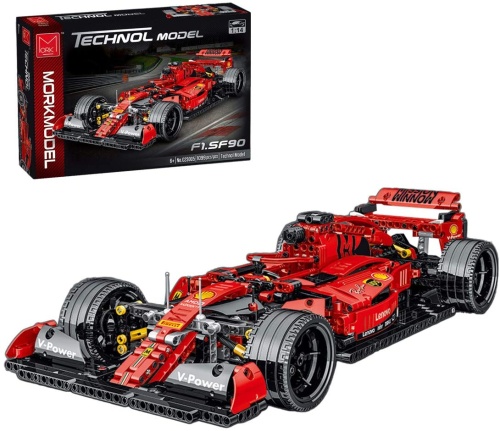 Конструктор Mork TECHNOL MODEL Гоночный автомобиль F1 Ferrari SF90 Super Racing Car 023005, 1099 дет фото 4