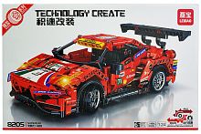 Конструктор Техник Машина Гоночный автомобиль Феррари FERRARI 488 8205 Leibao, 697 деталей
