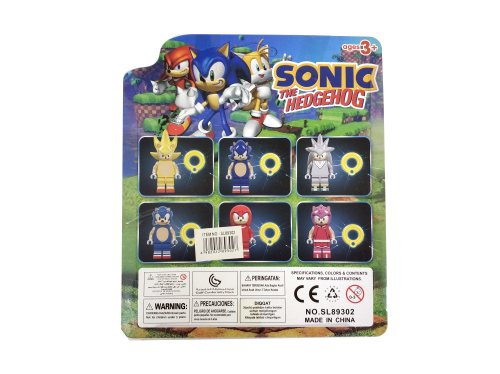 НАБОР Фигурки SONIC The Hedgehog SL89302, 6 шт на блистере  фото 3