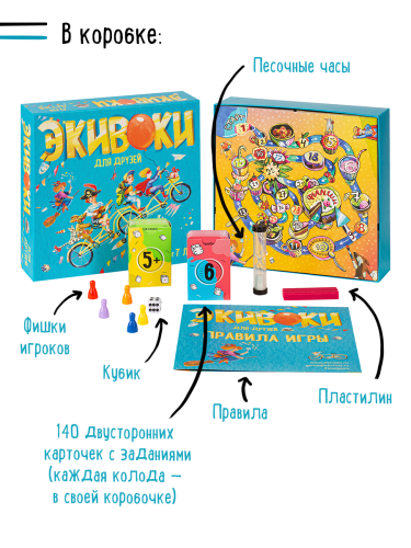 Настольная печатная игра "ЭКИВОКИ ДЛЯ ДРУЗЕЙ" 7+ фото 2