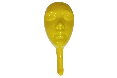 Маска ЖЕЛТАЯ для игры MAFIA "МАФИЯ", пластиковая  фото 3