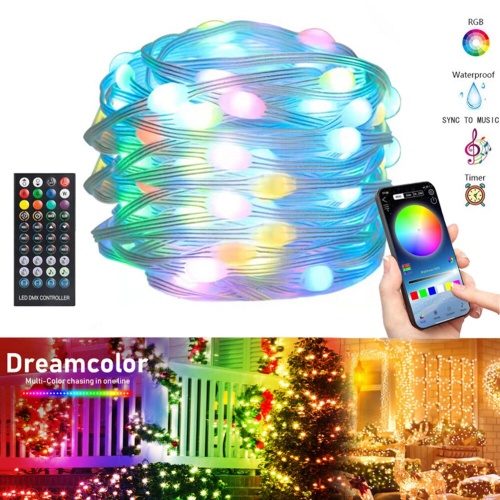 Гирлянда светодиодная Огонек OG-LDG19 проволочная, LED RGB ЦВЕТНАЯ, APP, 10 метров, питание USB фото 2