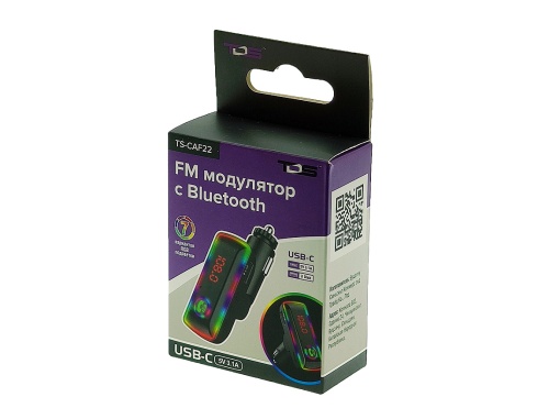 FM-модулятор TDS TS-CAF22 автомобильный Bluetooth 5.0 фото 4