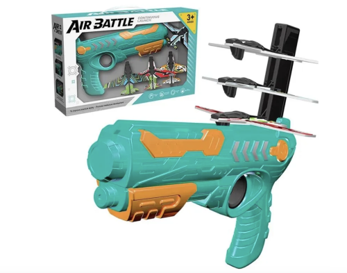 Бластер AIR BATTLE пистолет 666 стреляет самолетами 25 см Бластер AIR BATTLE пистолет 666 стреляет самолетами 25 см