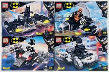 Конструктор PRCK Batman "Бэтмен и супергерои 4в1" 64093, 115-121 деталей
