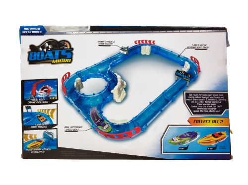 Трек Хот Вилс Hot Wheels 4458 "АТАКА АКУЛЫ" BOATS MICRO с 1-й лодкой, длина 1,8 м фото 2