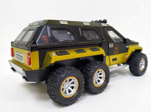 Машина ДЖИП Военный бронированный DIE-CAST 1:24 металлическая 18*10*7 см  фото 4