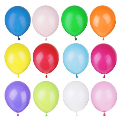 Шары воздушные 12" "Капитан весельчак" 12 цветов, 100 шт/уп