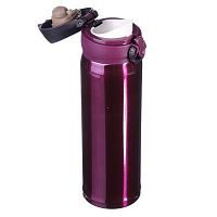 Термос стальной SATOSHI с крышкой на защелке, 450 мл Термос стальной SATOSHI с крышкой на защелке, 450 мл