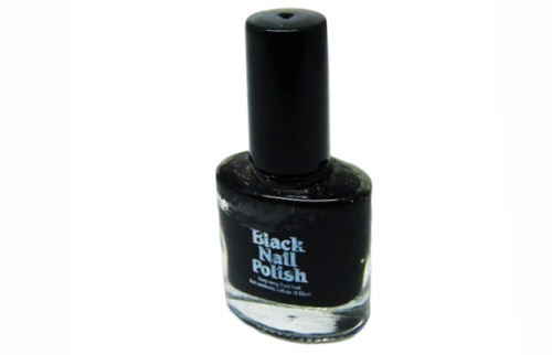 Лак для ногтей черный Nail Polish на блистере фото 4