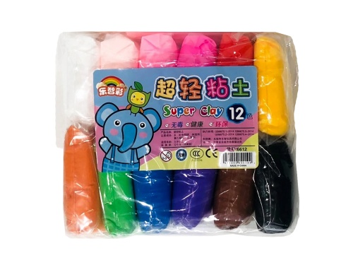 Набор Пластилина Super Clay 6612 большие пакеты 500 г, 12 шт/уп