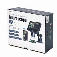 Микроскоп цифровой Орбита OT-INL43 WI-FI на подставке, увеличение 1000X, 18.5*12*13 см