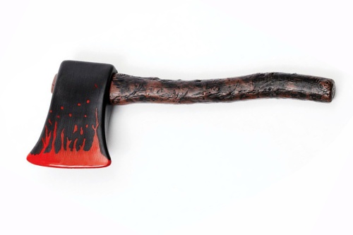 Топор кровавый BA014, черный, красный, коричневый пластик, размер 16*42 см