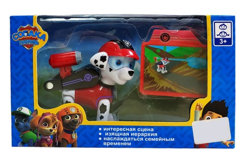 Щенячий патруль Герои 8*9см с открывающимися рюкзаками и нагрудный значок 7758-S