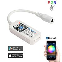 Контроллер Bluetooth, RGB, 4PIN, Огонек OG-LDL33 LED, DC 5-24В 