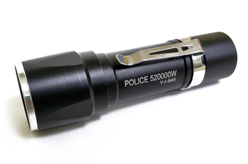 Фонарь ручной светодиодный POLICE 520000W на батарейках ААА х 3 шт, Ø 3 см, длина 10,5 см фото 5