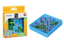 Головоломка Мини ЛАБИРИНТ "Игры в дорогу", пластик, 10х10х2,1 см