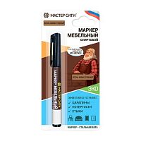 Маркер мебельный спиртовой "Мастер сити ДР" 301 ЯСЕНЬ ШИМО ТЕМНЫЙ, 3 мл (блистер)