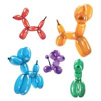 Шары воздушные для моделирования МИКС, Ø 4,5 см, длина 135-140 см, 25 шт/уп