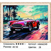 Алмазная мозаика Painting Diamond HWA6249 40x50 см, круглые стразы