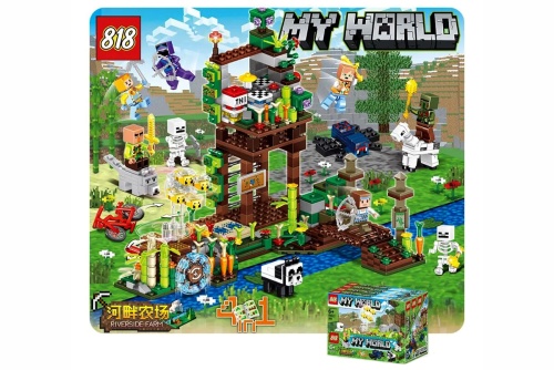 Конструктор 818 My World "Прибрежная ферма 4в1" 98323, 207-218 деталей