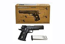 Пистолет металлический M688 AIRSOFT с супер обоймой, калибр 6мм 