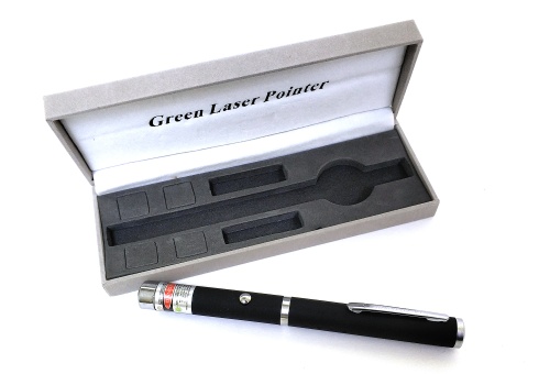 Лазерная указка Green Laser Pointer SD-03-2 без насадок, зеленый луч фото 6