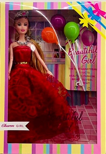 Кукла Beautiful Girls в платье с короной и воздушными шариками, 30 см фото 7 Кукла Beautiful Girls в платье с короной и воздушными шариками, 30 см фото 7