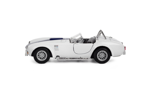 Машина модель Shelby Cobra 427 s/c 1965 1:32 металлическая, белая фото 3