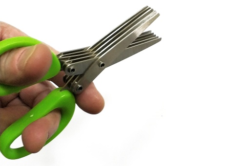 Ножницы кухонные для нарезки зелени HERB SCISSORS KITCHEN 5 лезвий, длина 13,5 см фото 3