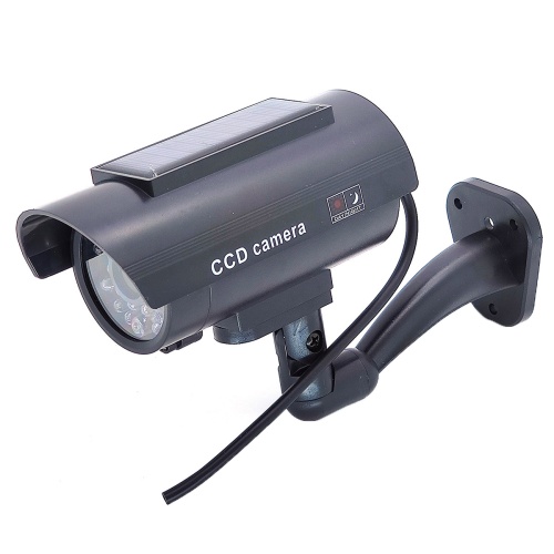 Муляж видеокамеры Орбита OT-VNP20 CCD CAMERA для наружного наблюдения с солнечной батареей, ЧЕРНАЯ