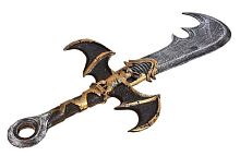 Сабля "Летучая мышь" серебристый каучук, длина 65 см