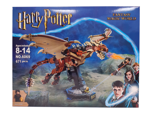Конструктор HARRY POTTER Magic World "Венгерский рогатый дракон Хвосторог" 6069, 671 деталь Конструктор HARRY POTTER Magic World "Венгерский рогатый дракон Хвосторог" 6069, 671 деталь