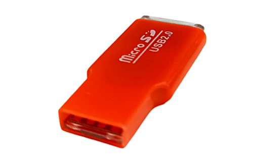 Картридер High Speed Card Reader для карт MicroSD - USB 2.0 цветной в мягком пакете фото 5