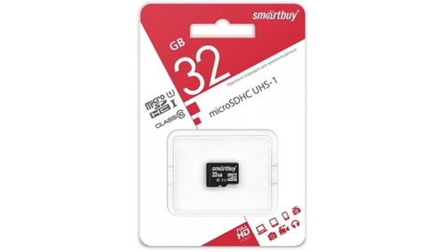 Карта памяти Smartbuy MicroSDHC 32Gb Class 10 UHS-1 без адаптера SD
