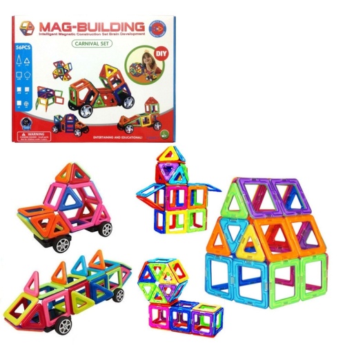 Магнитный конструктор MAG-BUILDING 56 деталей