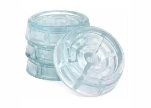 Антивибрационные подставки прозрачные для стиральных машин и холодильников круглые, 4шт/уп