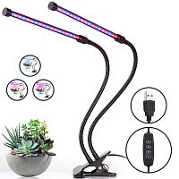 Фитолампа Огонек OG-LDP20 для растений на прищепке, 20Вт