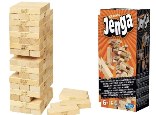 Настольная игра JENGA Classic HASBRO "ДЖЕНГА", дерево, 54 бруска, 7,5х7,5х27 см фото 2