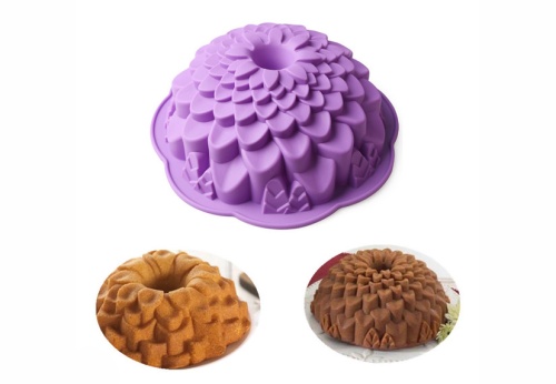 Форма силиконовая для выпечки "Хризантема" Vetta, 21,5 х 7,5 см