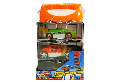 Набор машинок Хот Вилс Hot Wheel 3в1 DIE-CAST металл в сборном чемодане