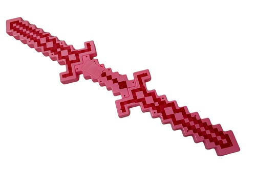 МЕЧ Майнкрафт MINECRAFT ДВУХСТОРОННИЙ зеленый Свет, Звук 62 см, на 3-х батарейках фото 8