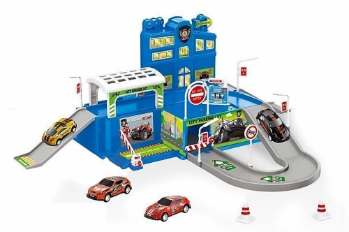 НАБОР Parking Lots TEAM FUN RACE Парковка "Команда Веселая гонка"+ 2 машинки металлические фото 5