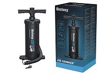 Насос ручной для матраса BESTWAY 37 см, 2.8 л/цикл, шланг с 3-мя насадками.
