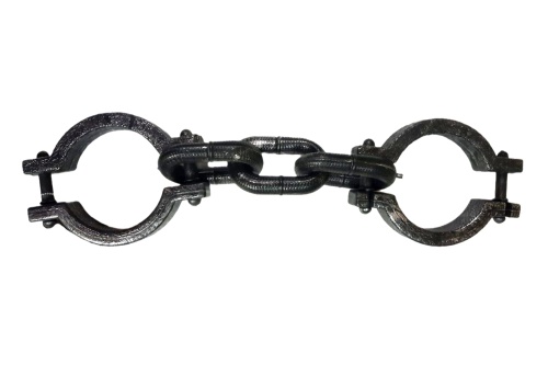 Кандалы заключенного на ноги, пластмассовые, размер 15*14*50 см