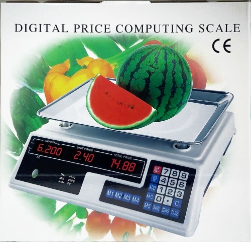 Весы торговые настольные 209 DIGITAL PRICE COMPUTING SCALE  40кг/2г (минимум 200г) фото 2